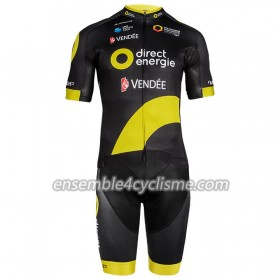 Tenue Maillot + Cuissard à Bretelles 2018 Direct Energie N001